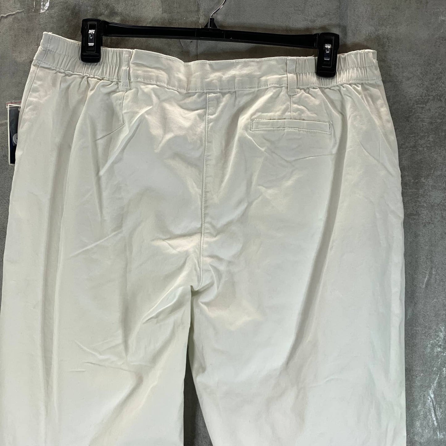 KAREN SCOTT Women's Bright White Mid-Rise Comfort-Waist Capri Pants SZ 18