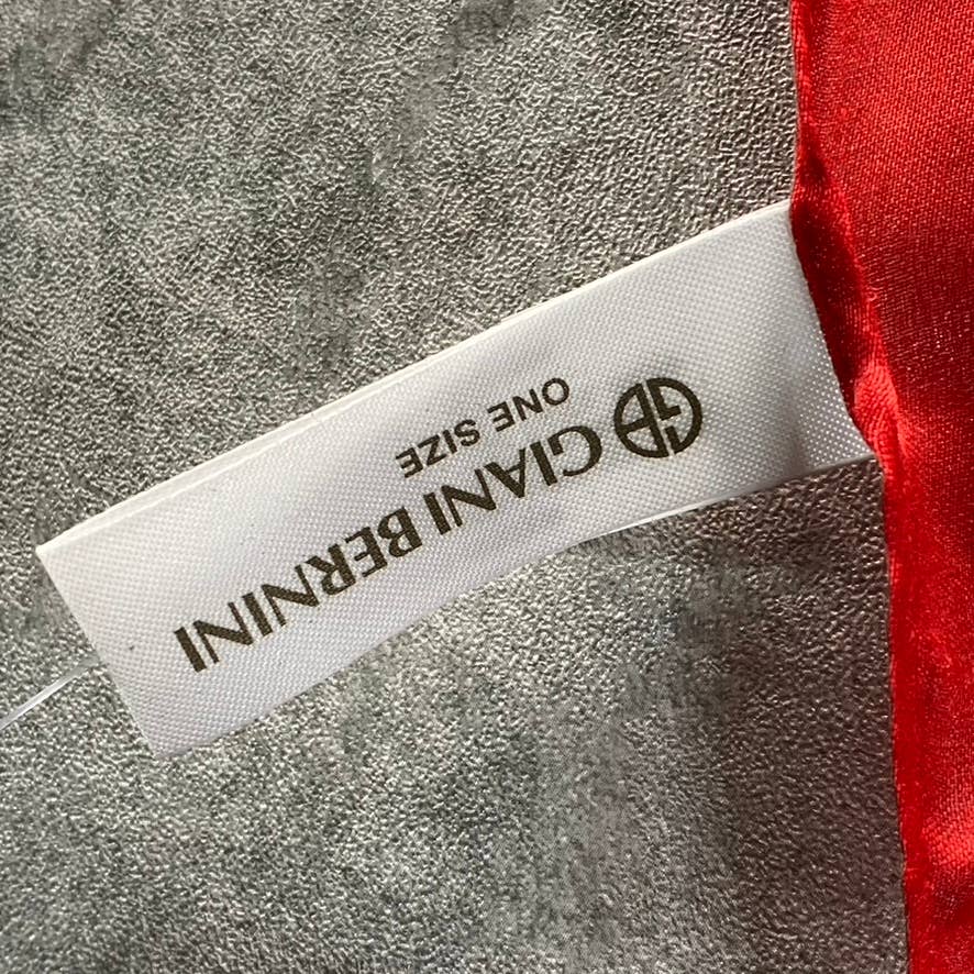 GIANI BERNINI Women's Red/Black Love Square Printed Scarf SZ OS