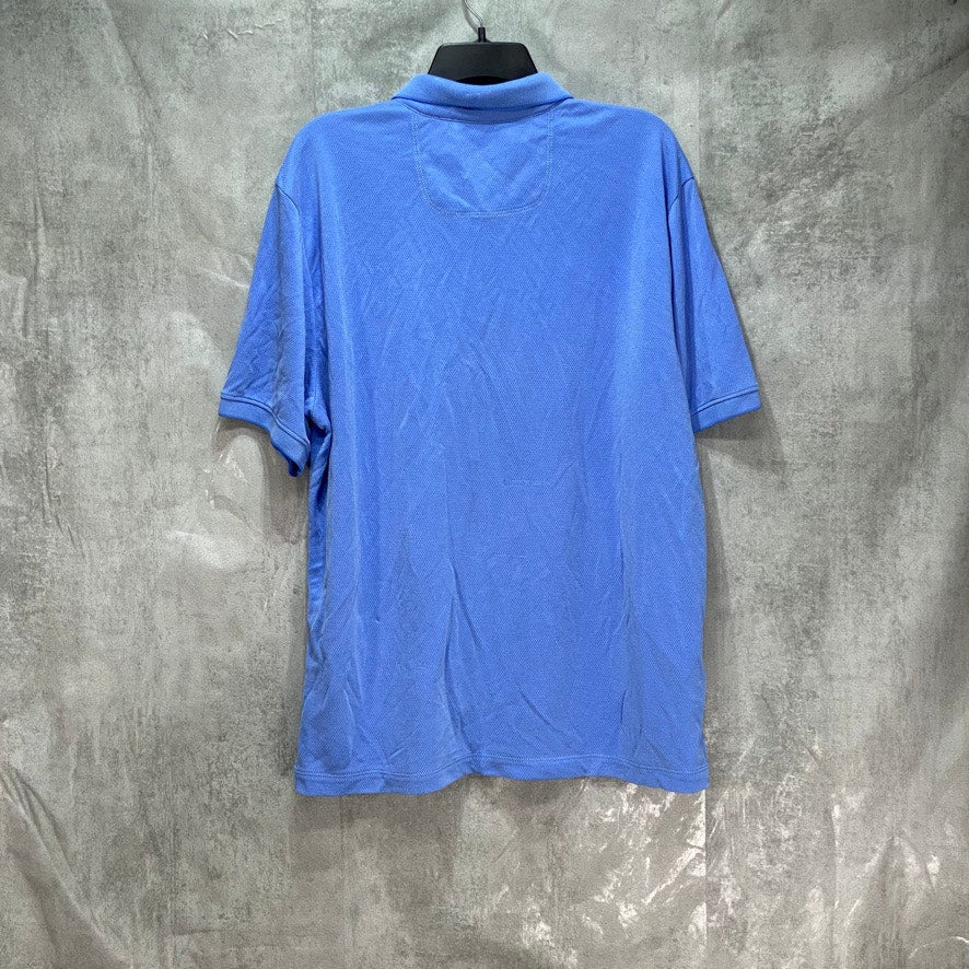 TOMMY BAHAMA Men's Blue IslandZone Classic-Fit Short Sleeve Polo SZ XL