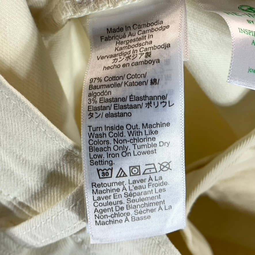 J.CREW Men's Beige 770 Garment Dye Stretch Straight-Fit Pants SZ 29X30