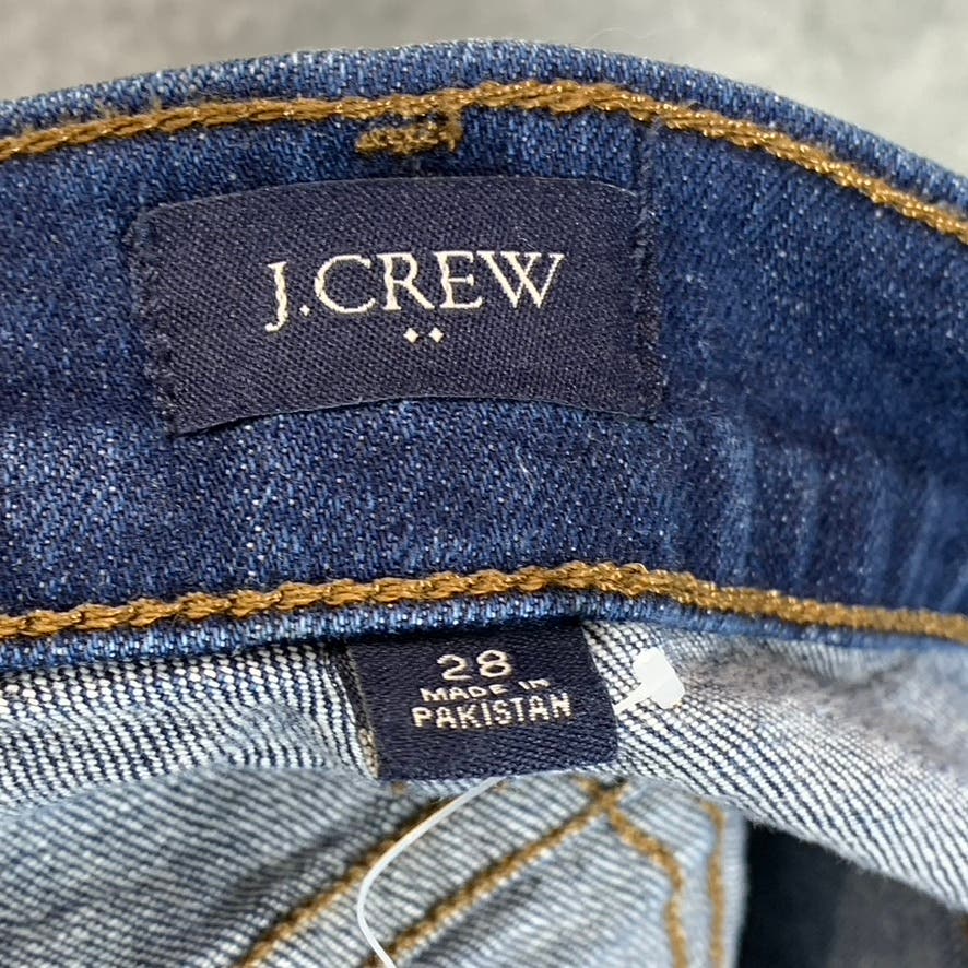 J.CREW Women's Dark Blue Raw Hem Denim Shorts SZ 28