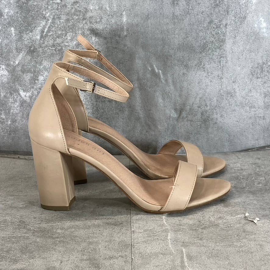 MADDEN GIRL Women's Blush Beella Round-Toe Ankle-Strap Block-Heel Sandals SZ 9