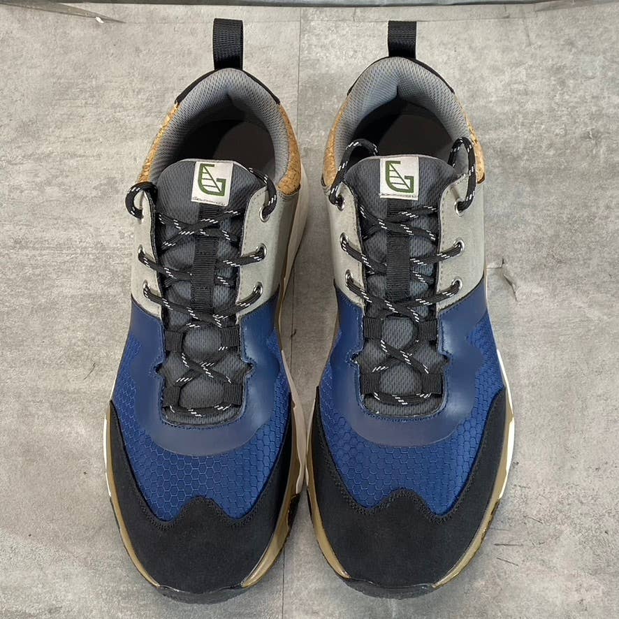 HYBRID GREEN LABEL Men's Blue Trillium Casual Lace-Up Sneakers SZ 10