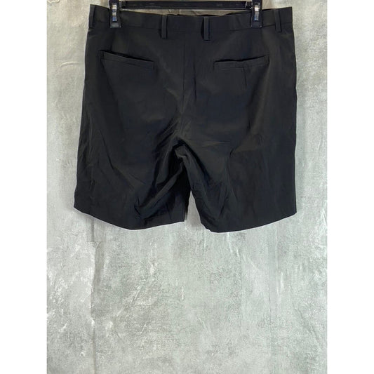 PERRY ELLIS PORTFOLIO Men's Black Solid Regular-Fit Stretch Tech Short SZ 36