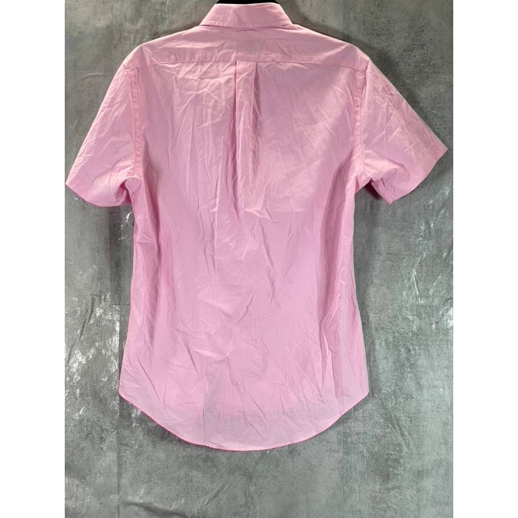 RALPH LAUREN Men's Caramel Pink Classic-Fit Button-Up Oxford Shirt SZ S