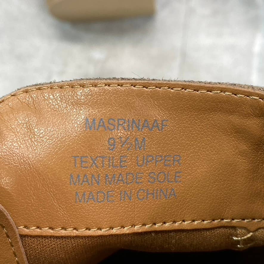 STYLE & CO Women's Taupe Masrinaa Slip-On Block-Heel Ankle Booties SZ 9.5