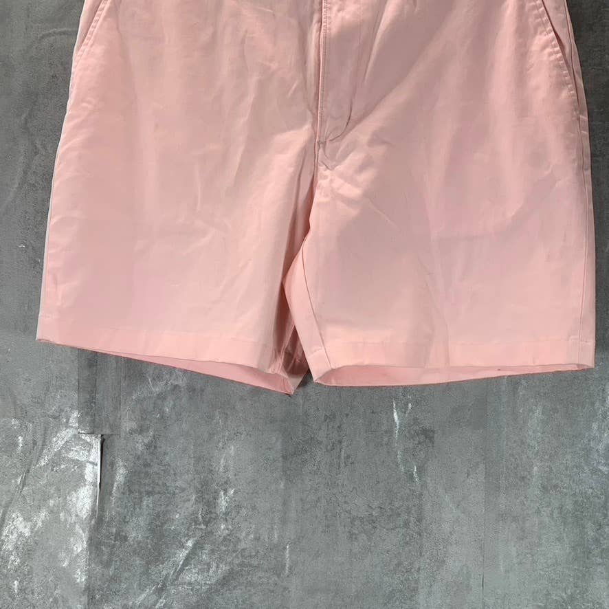 LANDS' END Men's Light Pink Traditional-Fit Comfort Knockabout Chino Short SZ 36