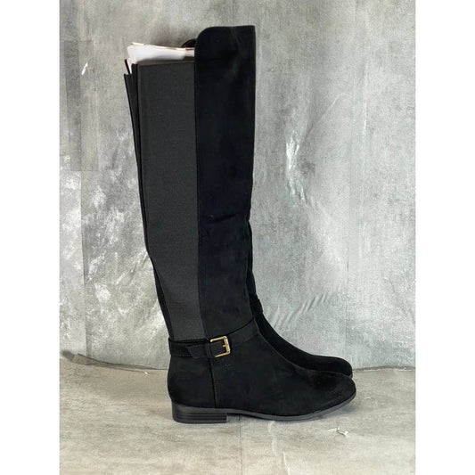 STYLE & CO Women's Black Kimmball Block-Heel Side-Zip Over-The-Knee Boots SZ 8