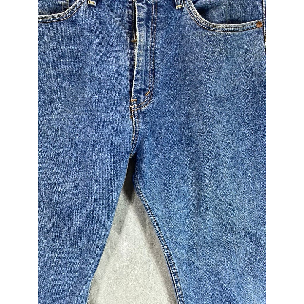 LEVI'S Men's Medium Wash 505 Regular-Fit Straight-Leg Denim Jeans SZ 36X29