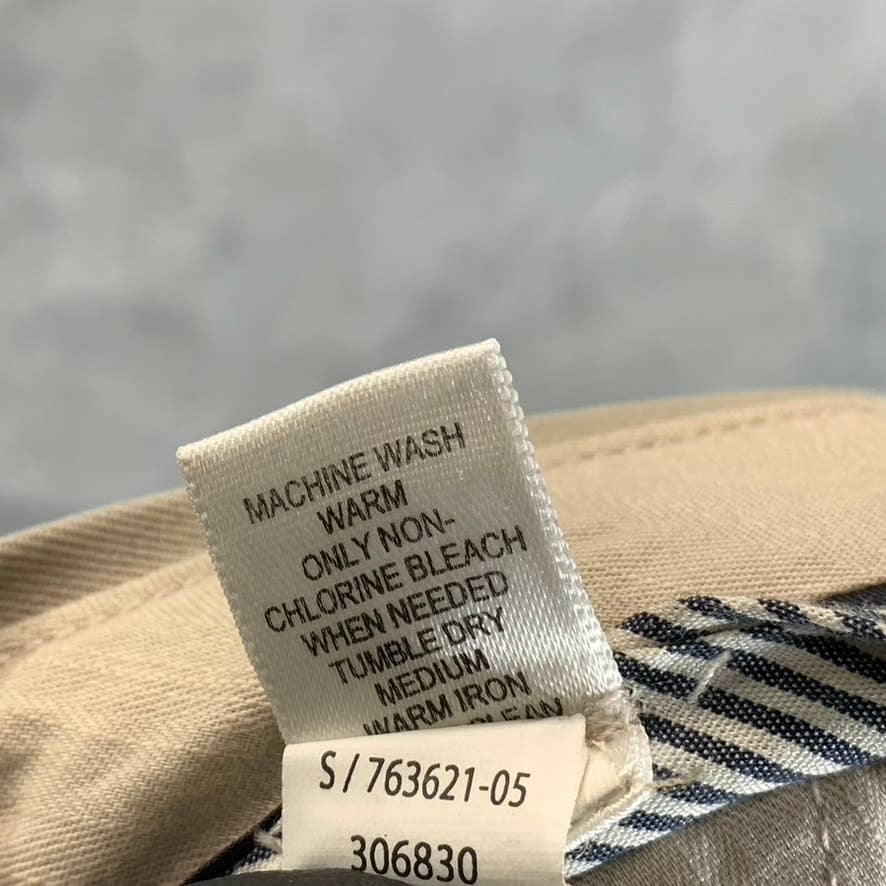 BANANA REPUBLIC Men's Tan Relaxed Straight Gavin Chino Pants SZ 33X30
