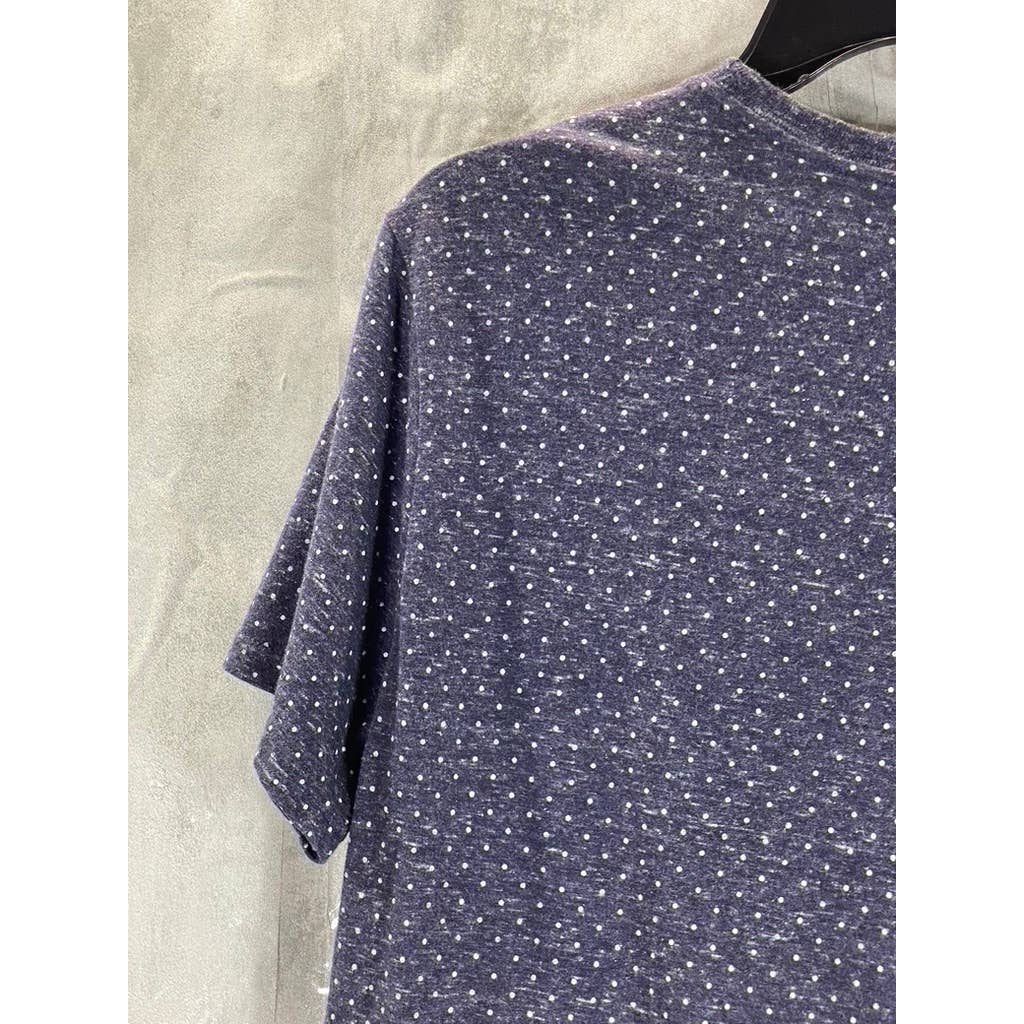 GOODFELLOW & CO Men's Blue Dot Printed Standard-Fit Crewneck T-Shirt SZ M