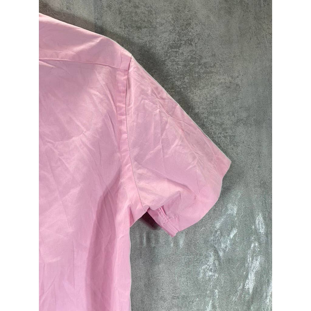 RALPH LAUREN Men's Caramel Pink Classic-Fit Button-Up Oxford Shirt SZ S