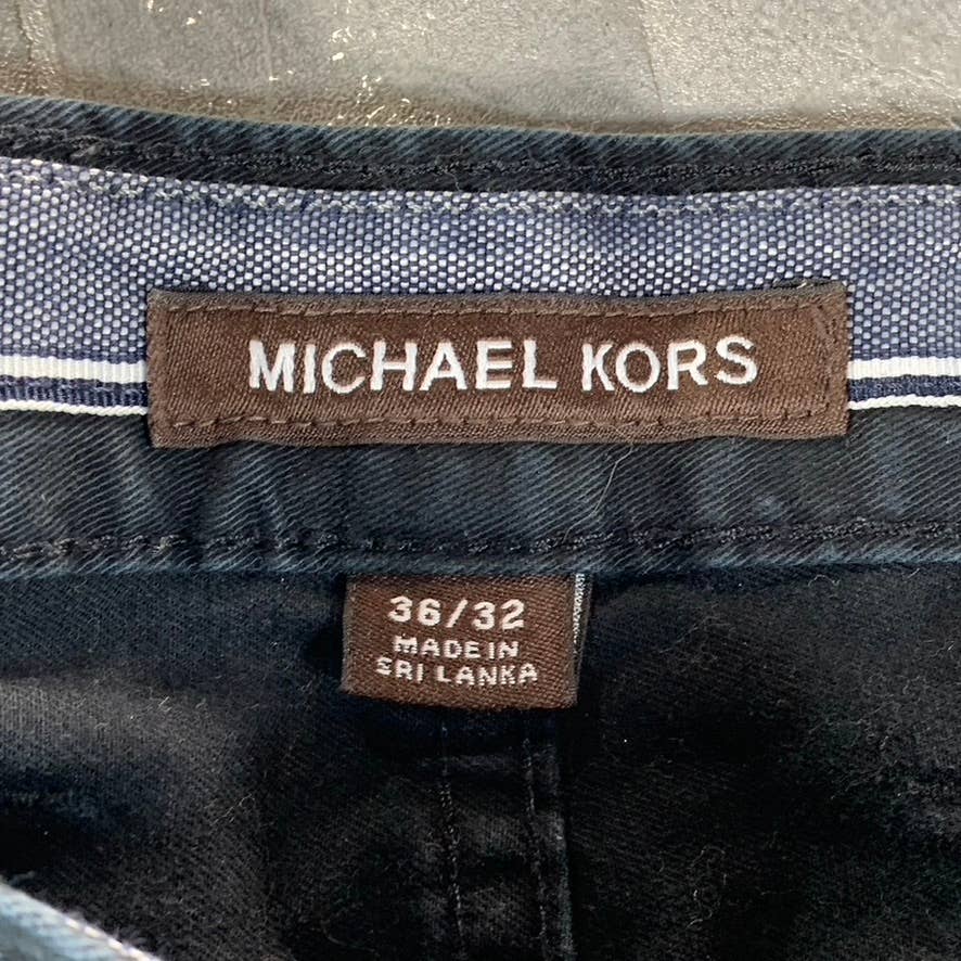 MICHAEL KORS Men's Midnight Parker Slim-Fit Stretch-Twill Pants SZ 36X32