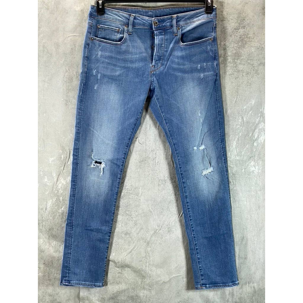 G-STAR RAW Men's Faded Niagara Restored 3301 Slim-Fit Jeans SZ 32X32