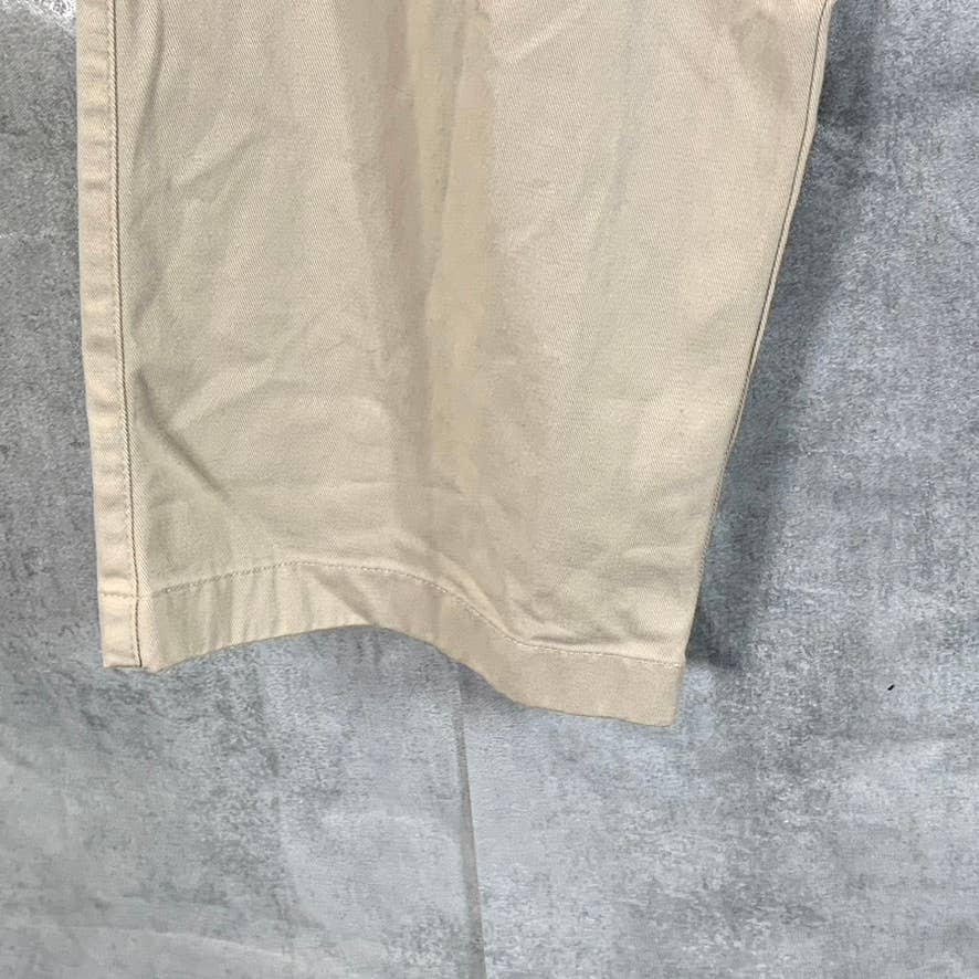 L.L BEAN Women's Khaki High-Rise Original-Fit Tapered Leg Bayside Pants SZ 18