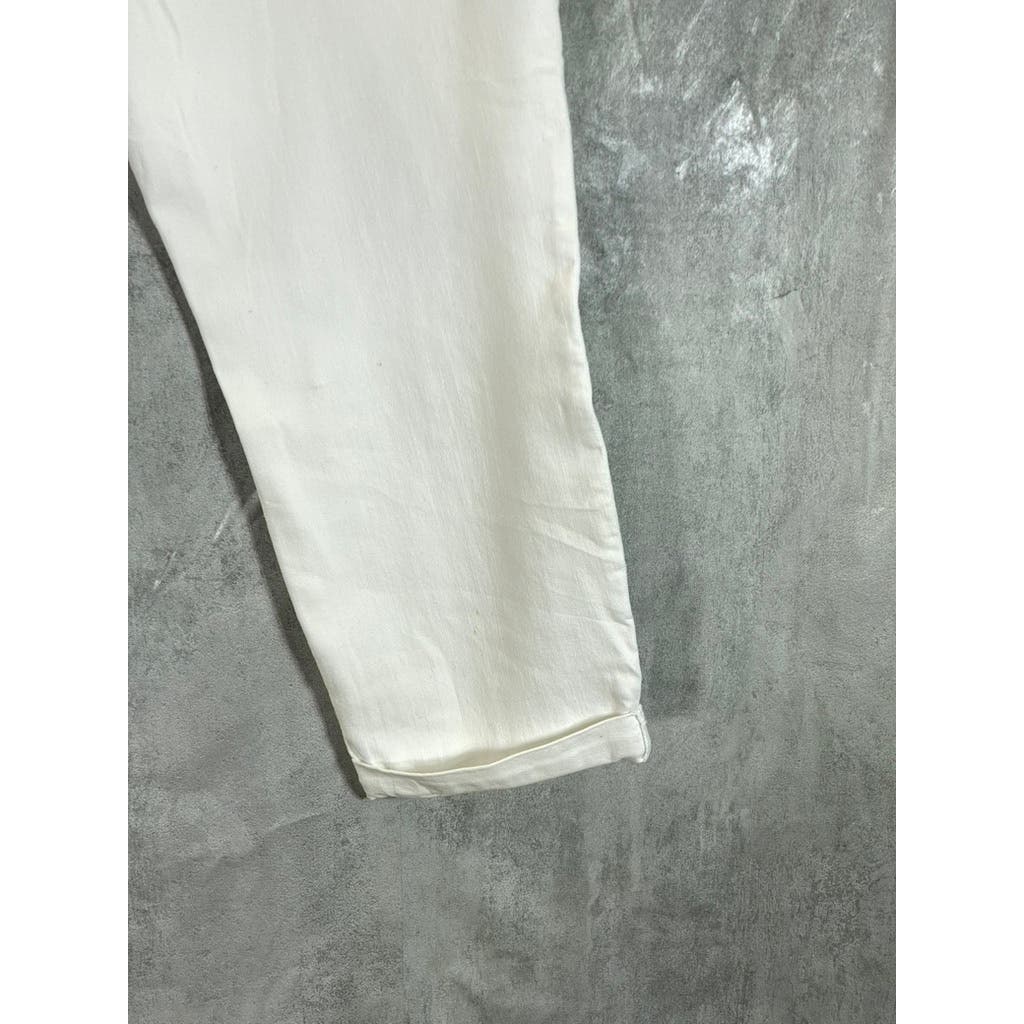 NYDJ Women's White Lift Tuck Boyfriend Jeans SZ 16