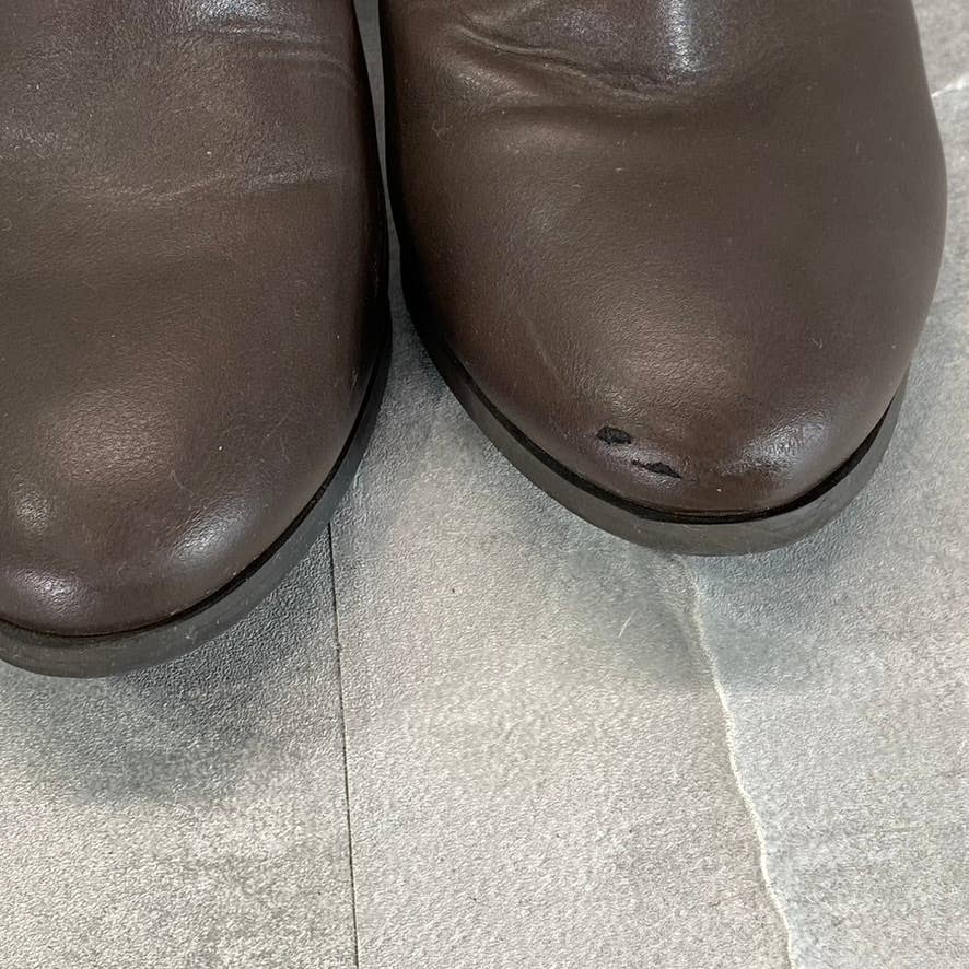 KAREN SCOTT Women's Dark Brown Nadine Almond-Toe Side-Zip Ankle Boots SZ 7