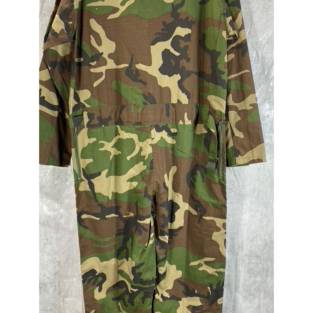 ROTHCO Men's Woodland Camo One-Piece Pull-On Flightsuit SZ S