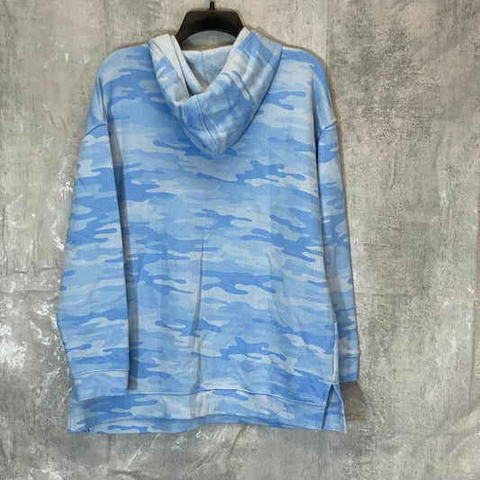 STYLE & CO Women's Blue Camo Pullover Hoodie SZ XL