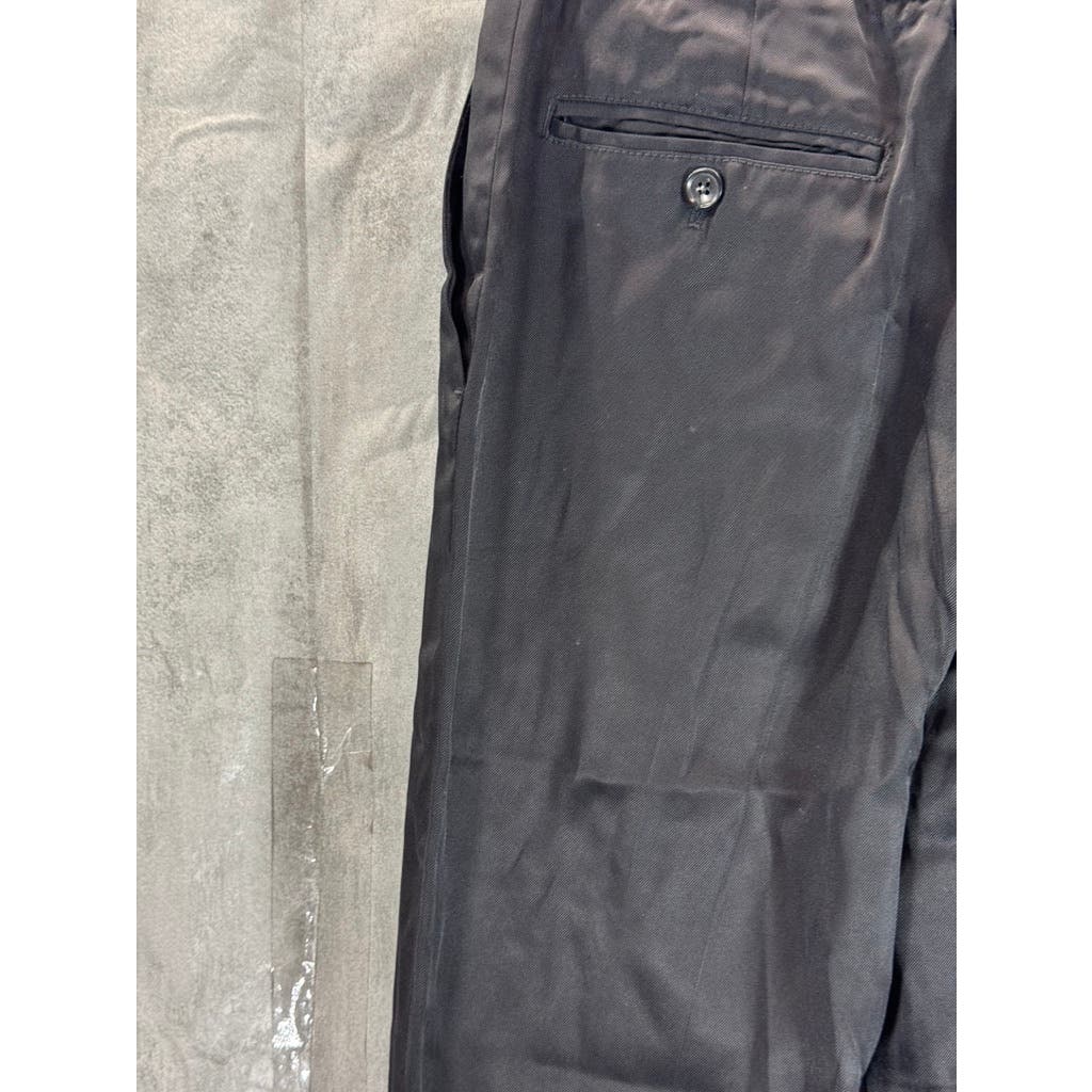 TRUSSARDI Women's Black Solid Tapered Trousers SZ 40 IT US 26/27