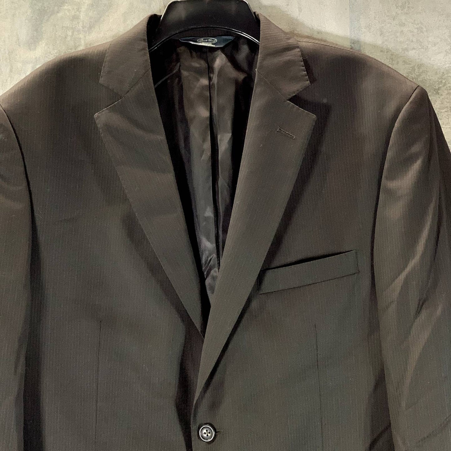 PRONTO OUMO PLATINUM Men's Black Long Two-Button Modern Fit Suit Jacket SZ 44L