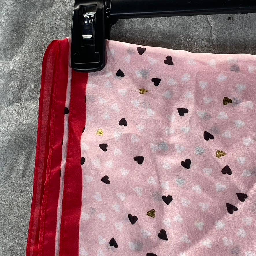 GIANI BERNINI Women's Red/Pink XO Printed Wrap Scarf SZ OS