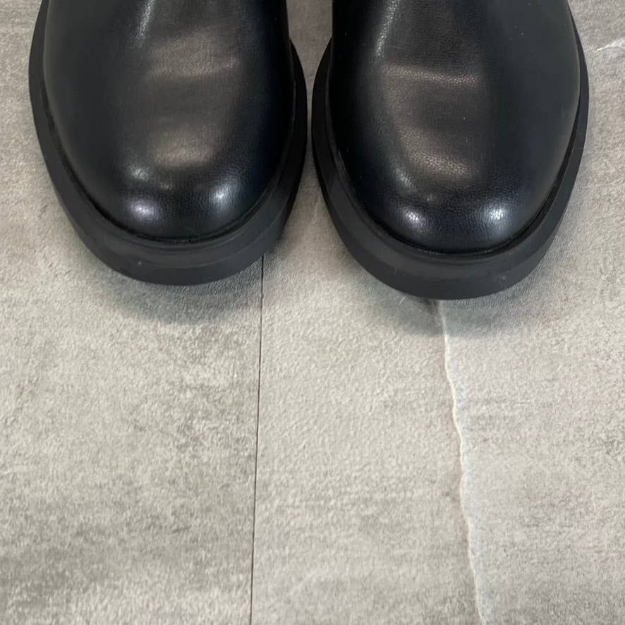 ALFANI Step 'N Flex Women's Black Smooth Tackoma Lug-Sole Pull-On Boots SZ 5