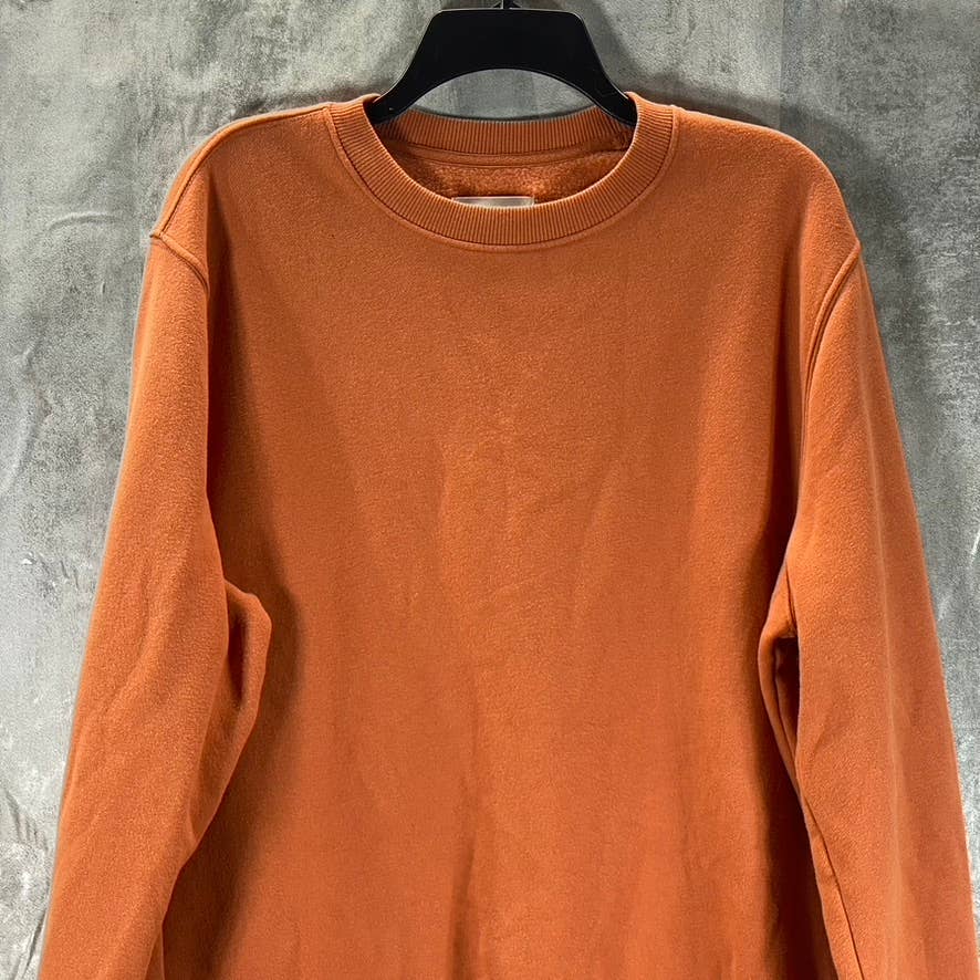 GOODFELLOW & CO Men's Rust Regular-Fit Crewneck Pullover Sweater SZ XL
