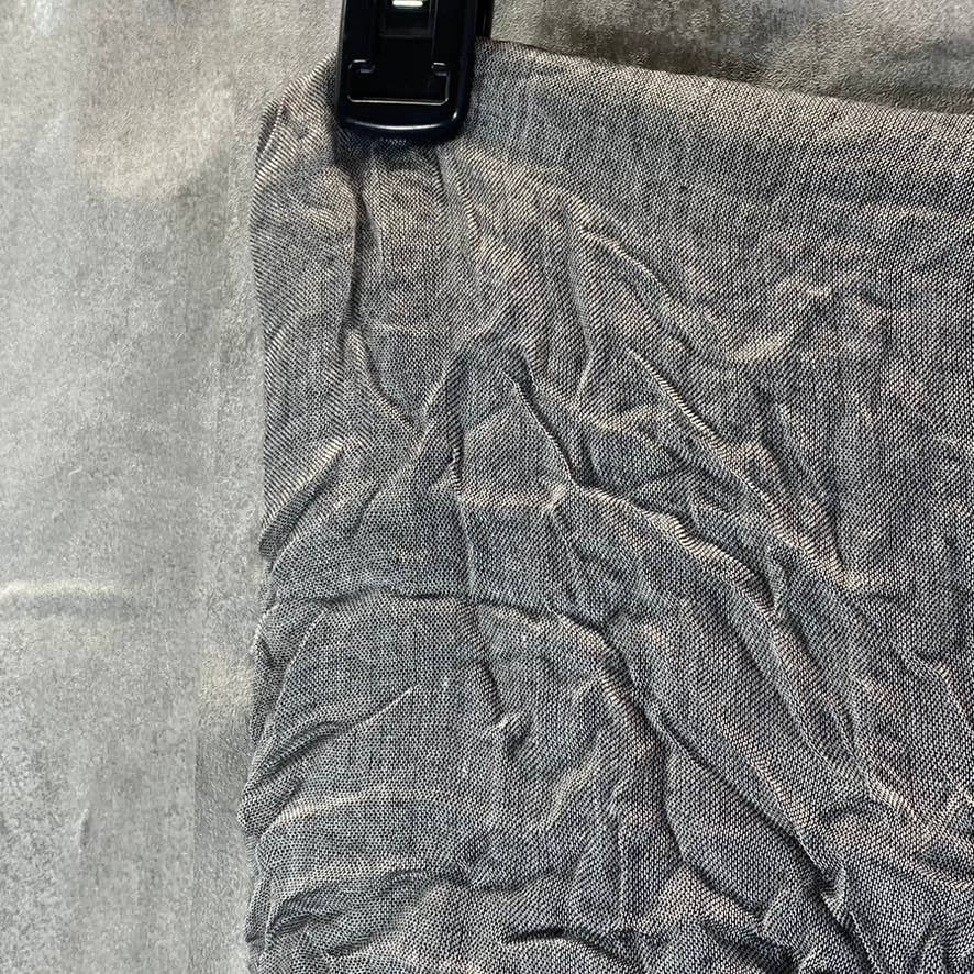 CALVIN KLEIN Women's Black Chambray Woven Scarf SZ OS