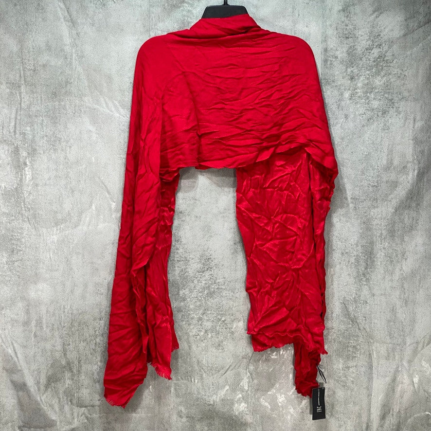 INC INTERNATIONAL CONCEPTS Red Wrap & Scarf OS