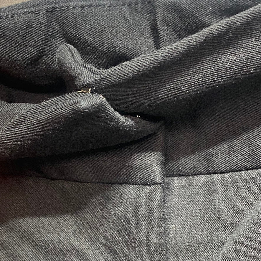 ALFANI Petite Solid Black Mid-Rise Slim-Fit Short Pants SZ 6P/Short