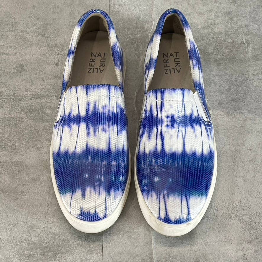 NATURALIZER Women's Blue Tie-Dye Aileen Round-Toe Slip-On Sneakers SZ 10