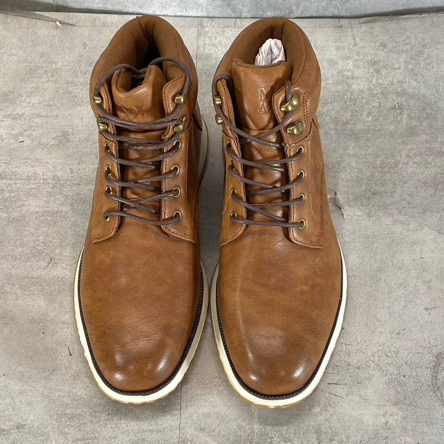NEW YORK & COMPANY Men's Tan Gideon Lace-Up Ankle Sneaker Boot SZ 9