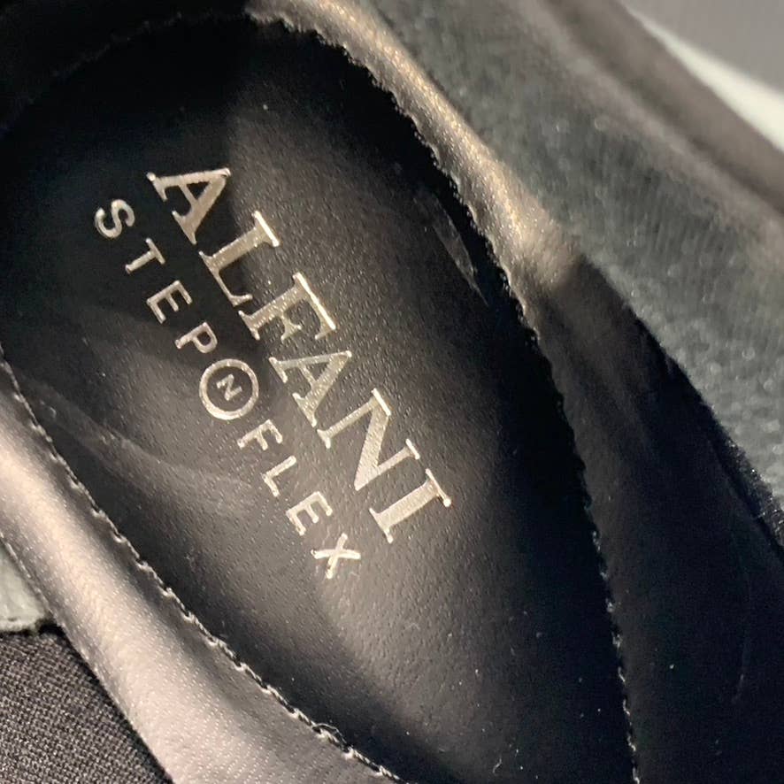 ALFANI Step N' Flex Women's Black Micro Brittnee Square-Toe Booties SZ 7.5