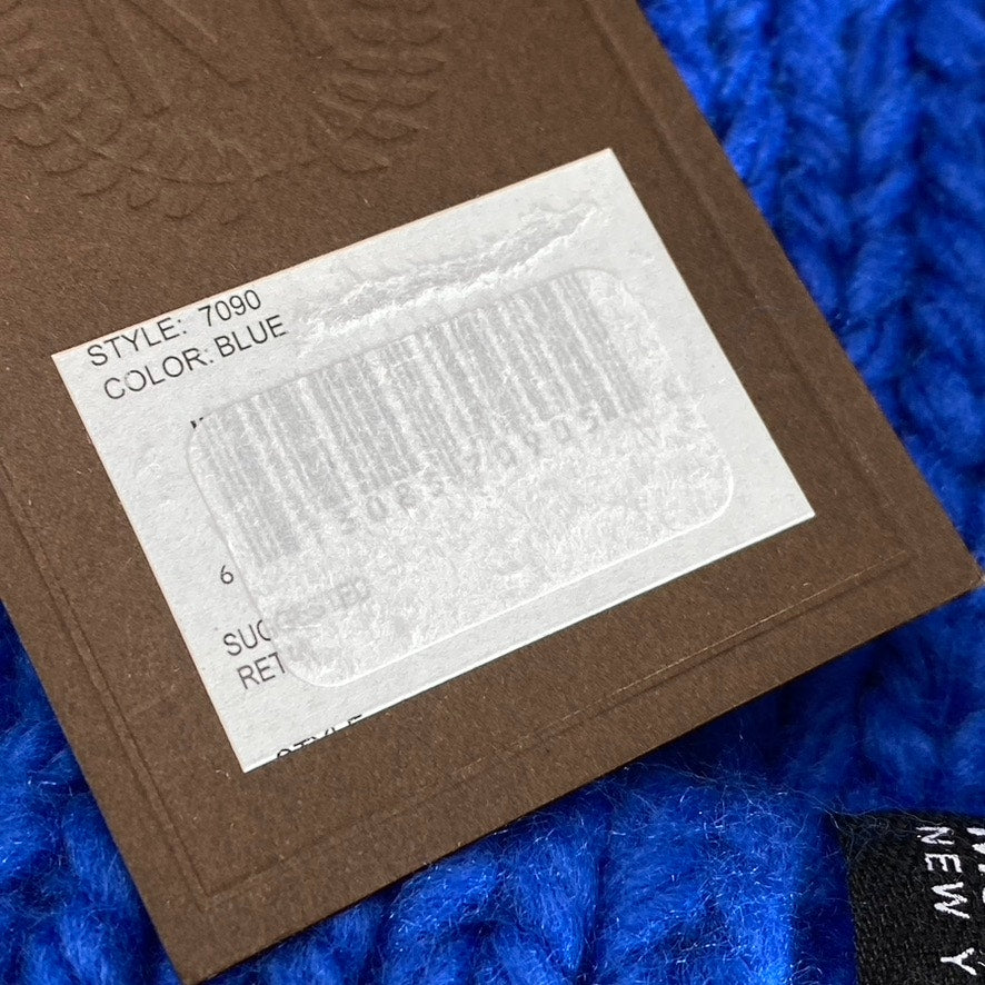 MODENA New York Women's Blue Knit Cuffed Beanie SZ OS