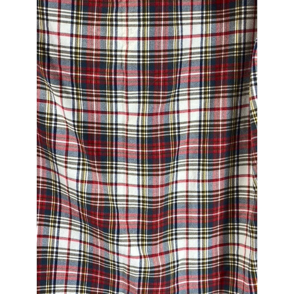 J.CREW Men's Red Plaid Slim Button-Up Long Sleeve Shirt SZ M