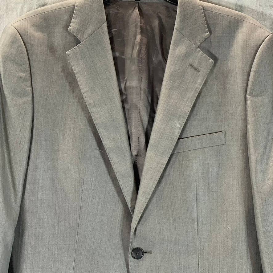 ZARA MAN Men's Grey Sharkskin Two-Button Suit Jacket SZ 42