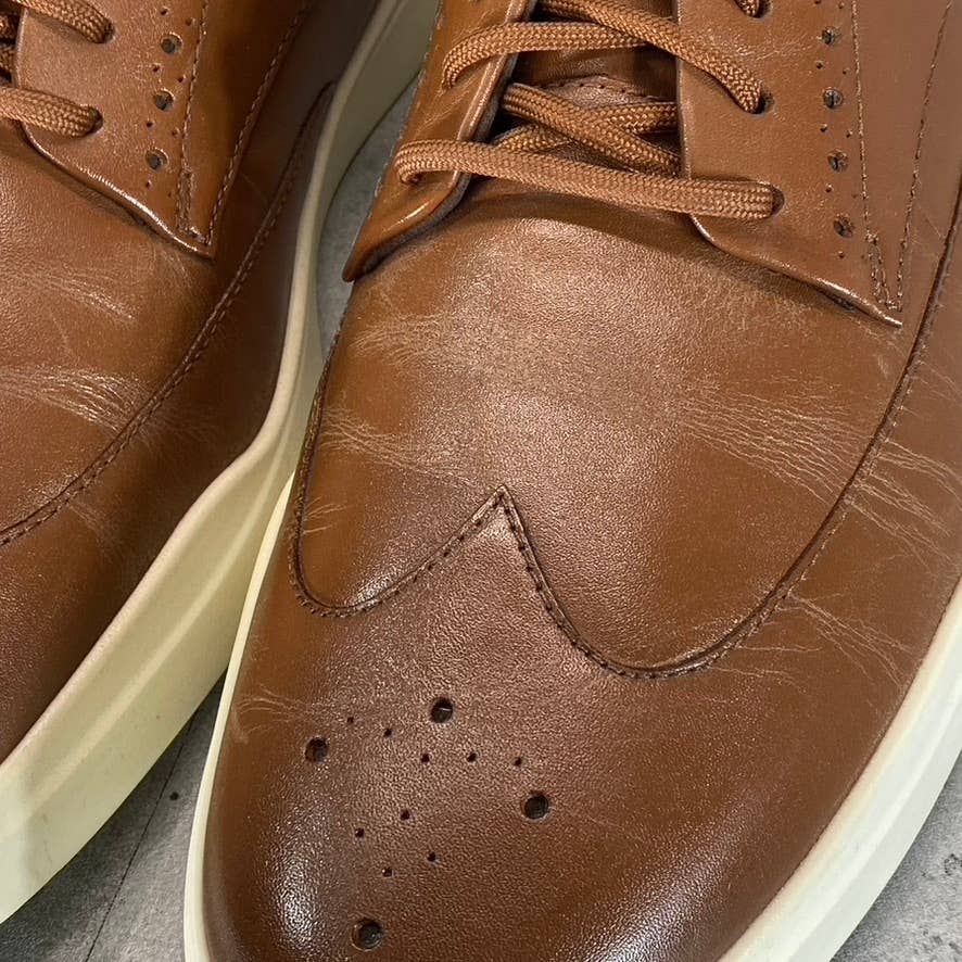 COLE HAAN ZeroGrand Men's British Tan/Ivory Wingtip Lace-Up Oxford Sneakers 13
