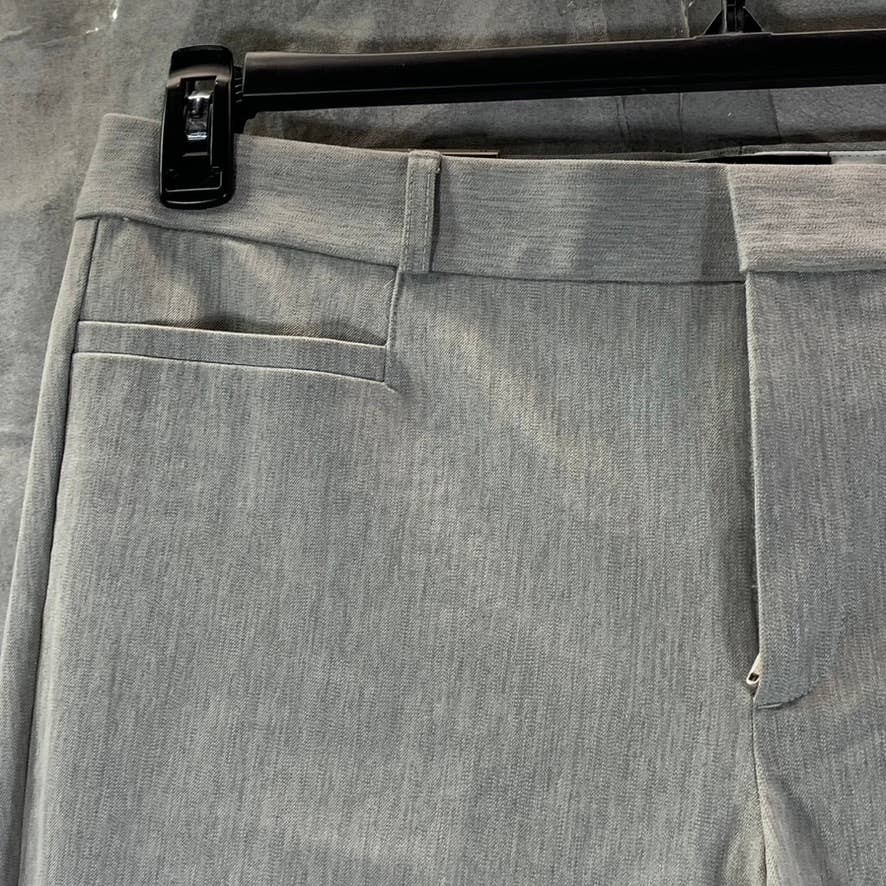 BANANA REPUBLIC Women's Medium Grey Heather Sloan Slim Mid-Rise Pants SZ 14