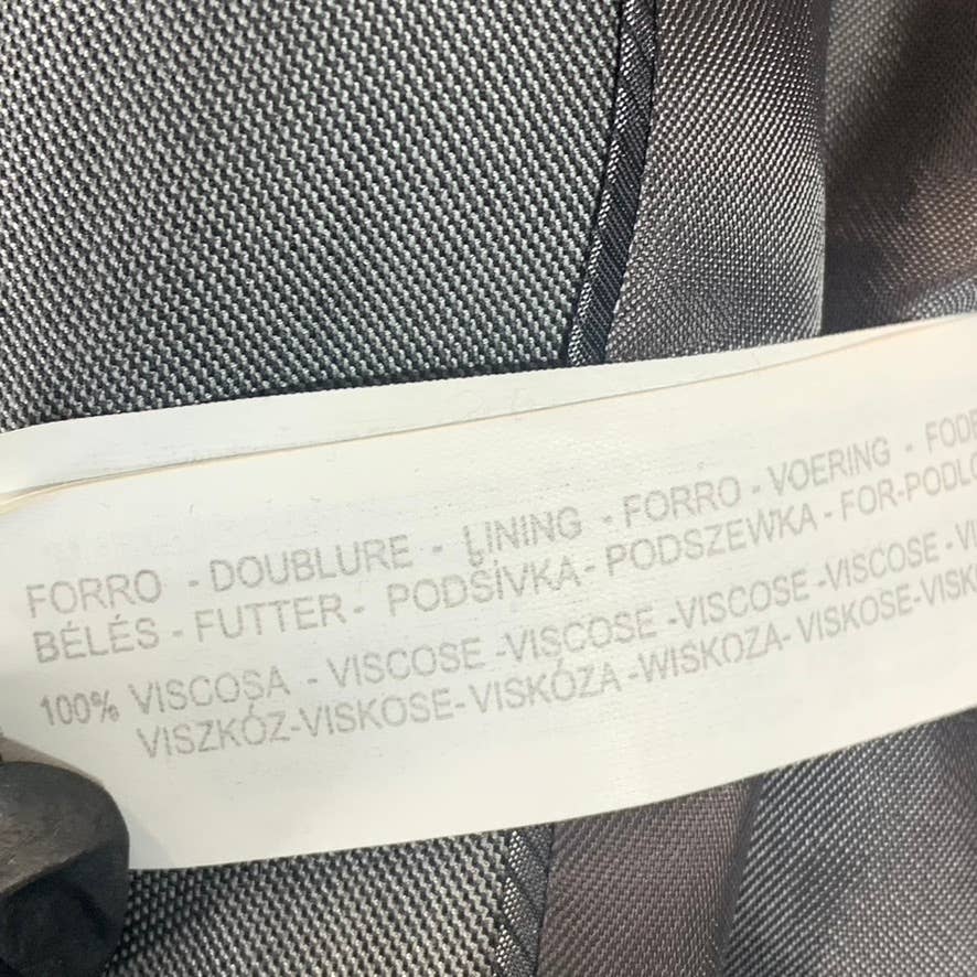ZARA MAN Men's Grey Sharkskin Two-Button Suit Jacket SZ 42