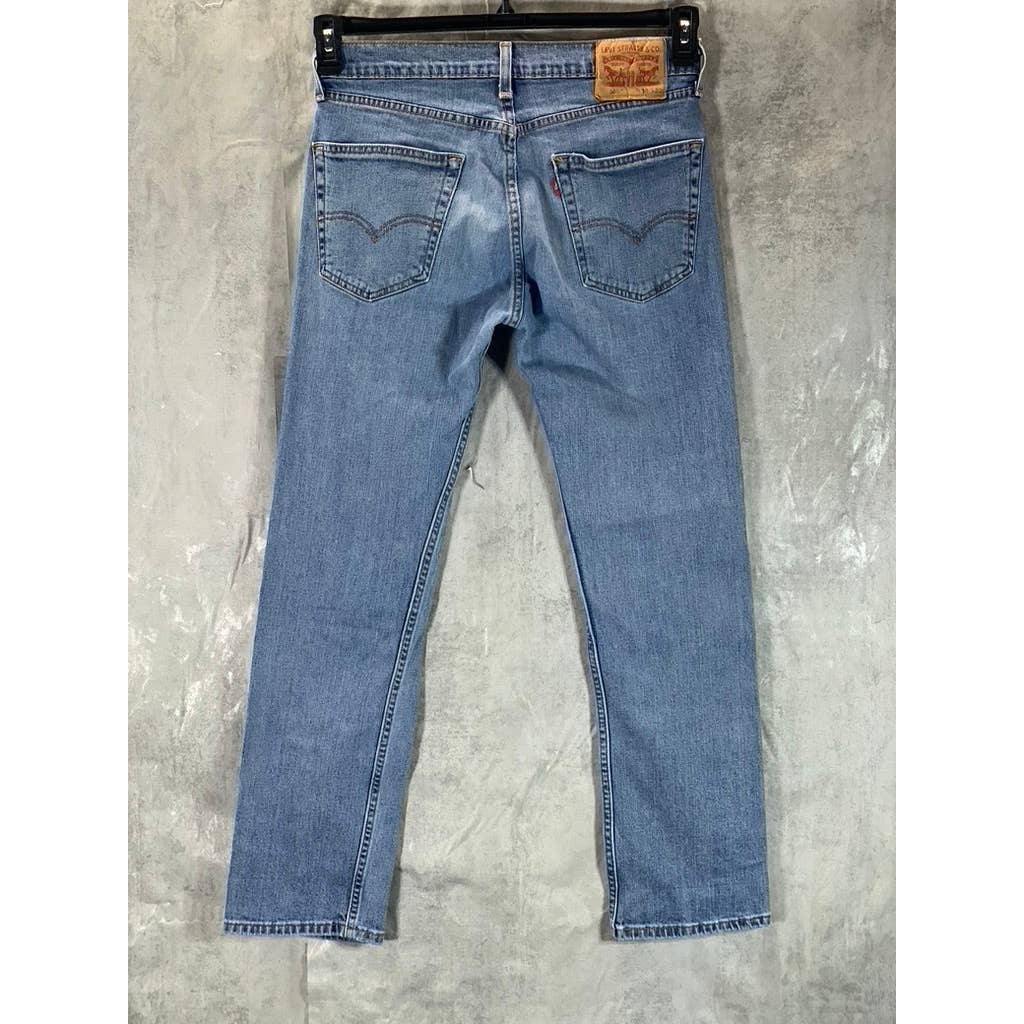 LEVI'S Men's Light Wash 505 Regular-Fit Straight-Leg Denim Jeans SZ 30X30