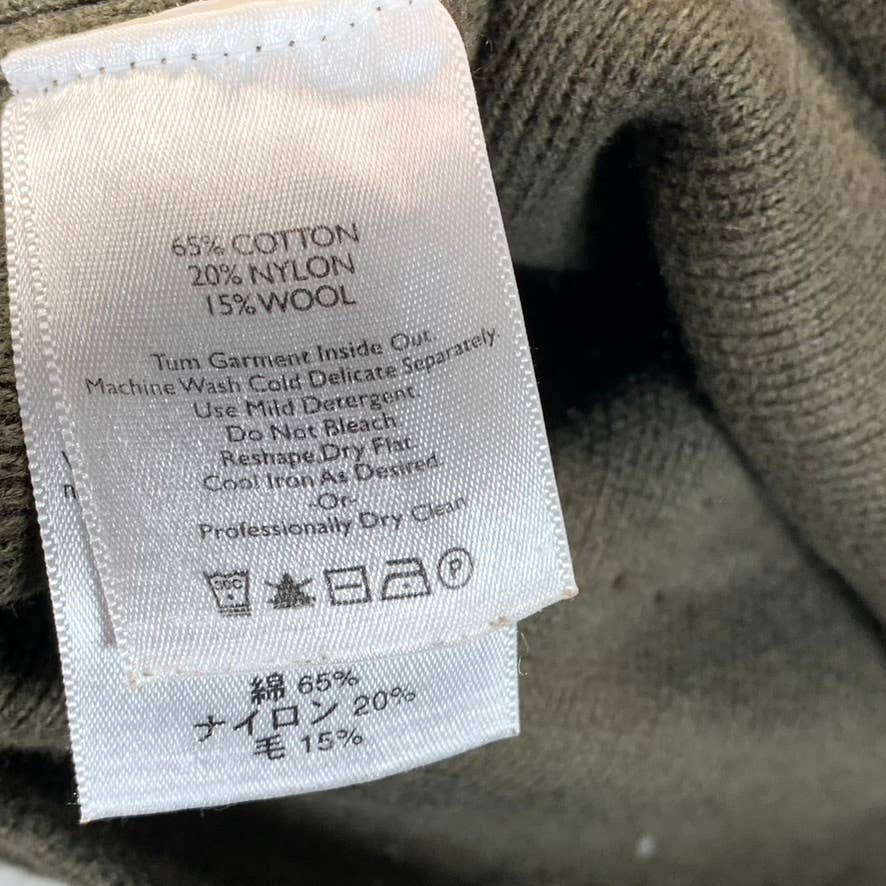 EDDIE BAUER Men's Big & Tall Olive Green Crewneck Pullover Sweater SZ L/T