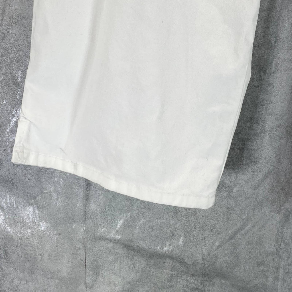 KAREN SCOTT Women's Bright White Mid-Rise Comfort-Waist Capri Pants SZ 18