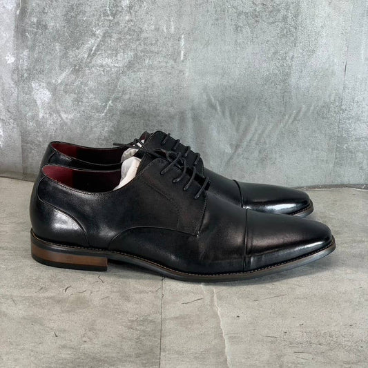 VINTAGE FOUNDRY CO. Men's Black Leather Taylor Lace-Up Oxford Shoes SZ 12