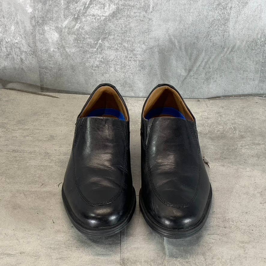 CLARKS Collection Men's Black Leather Tilden Free Moc Toe Slip-On Loafers SZ 8