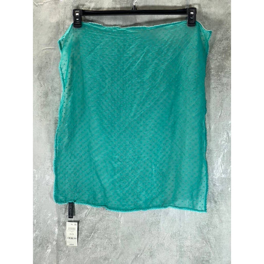 INC INTERNATIONAL CONCEPTS Women's Teal Swiss Dot Bandana Scarf SZ OS