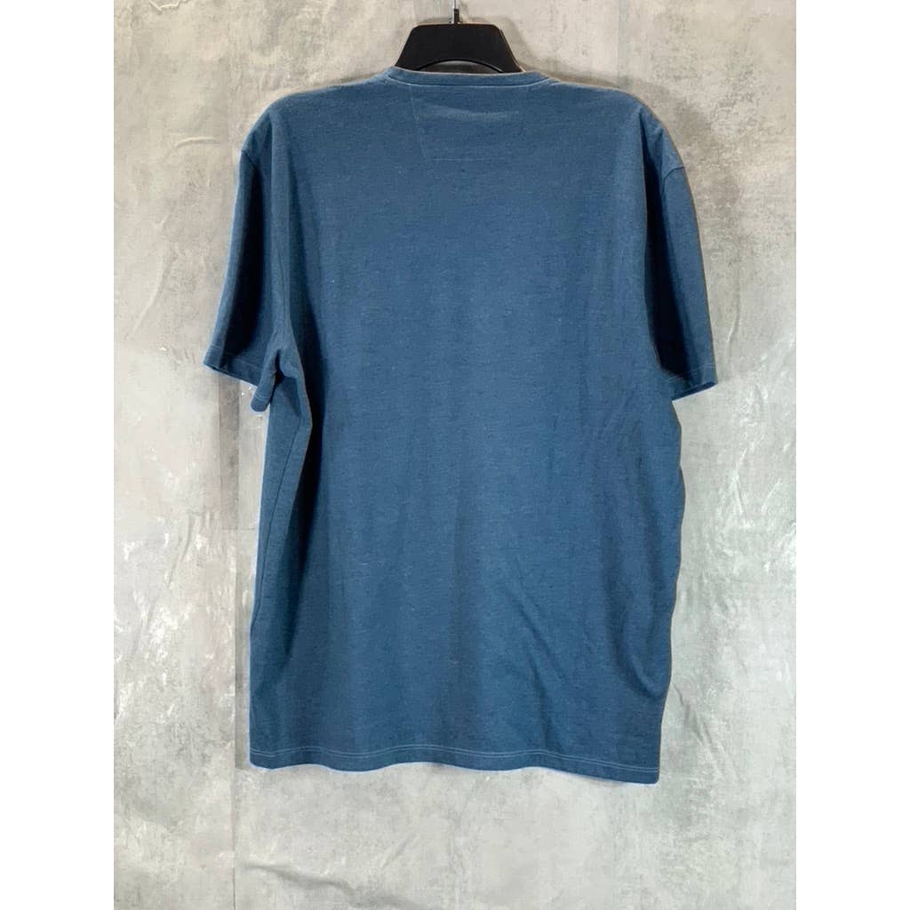 JOHN VARVATOS STAR USA Men's Peacock Blue V-Neck Short-Sleeve T-Shirt SZ XL