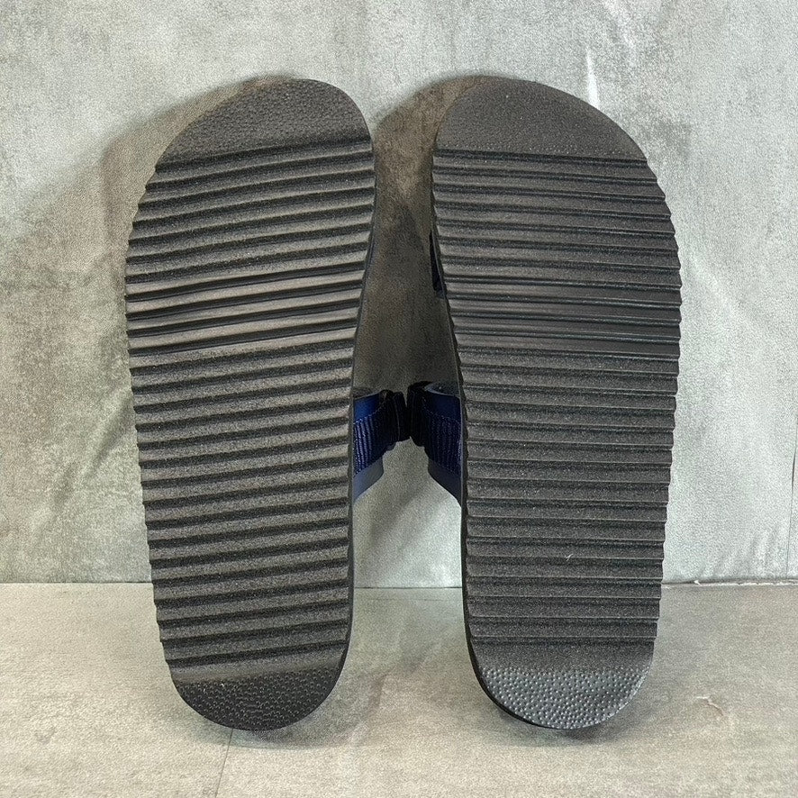 STEVE MADDEN Unisex Blue Lance Adjustable 2-Strap Slide Sandals SZ 6