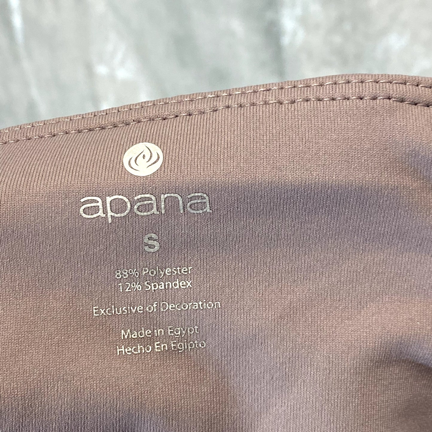 APANA Women's Dove High-Rise 7/8 Length Pull-On Leggings SZ S