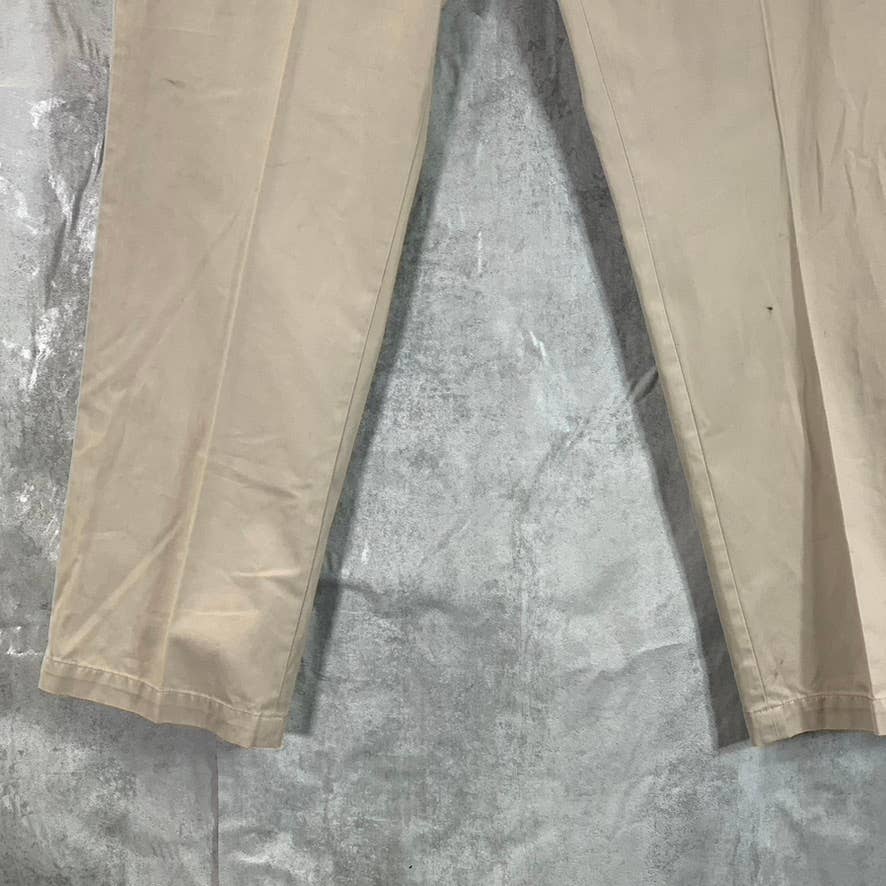 BANANA REPUBLIC Men's Tan Relaxed Straight Gavin Chino Pants SZ 33X30